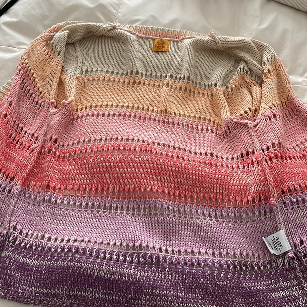 Ruby Rd. Open Multicolored Knit Cardigan - Picture 6 of 10